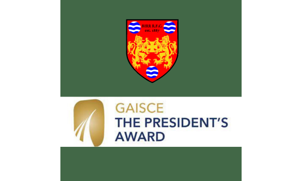 Birr RFC & Gaisce – The President’s Award